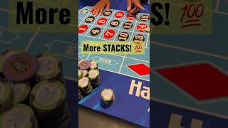 Roulette Wheel Hits Again just a few STACKS! #win #fun #slots #stacks