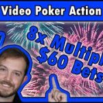 8x Multiplier Activated + $60 Video Poker Bets • The Jackpot Gents