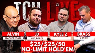 THE BIG GAME! HIGH STAKES TUESDAY! $25/$25/$50 No-Limit Hold’em | TCH LIVE
