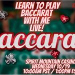 Learn to play Baccarat with me – LIVE!!