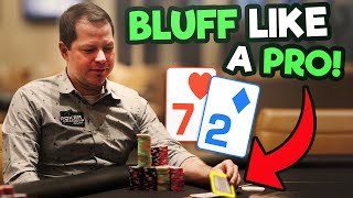 BLUFF Like A PROFESSIONAL [Poker STRATEGY]