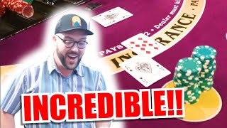 🔥INCREDIBLE WIN🔥 10 Minute Blackjack Challenge – WIN BIG or BUST #156