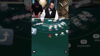 Only if that player splits the 2s on this blackjack table, Do you split 2 vs 4 #blackjack #shorts