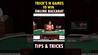 LIVE ONLINE BACCARAT TIPS & TRICKS #shorts #strategy