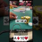 A10 o – I got baited? – #pokerbrandon #poker #povpoker #aa #kk #pokerstrategy #qq #jj #pokerb #bluff