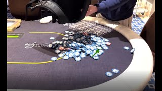 Loose Poker Dealer bets his tips in a 5/5/10 PLO game. Vlog #1