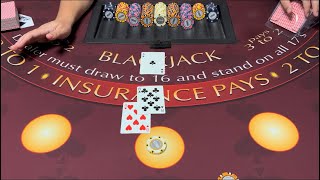 Blackjack | $150,000 Buy In | CRAZY High Stakes Blackjack Session! Very Tough Hand With $50,000 Bet!