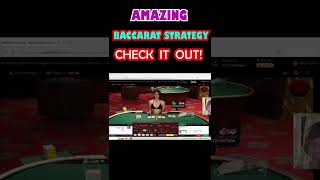 AMAZING BACCARAT STRATEGY TO WIN ALWAYS #shorts