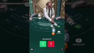 Blackjack Shorts | $10,000 Bet Einstein Blackjack Dealer One Round #blackjack #shorts #casino