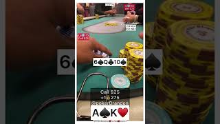 AK o – Lo Pro bluff – #pokerbrandon #poker #povpoker #aa #kk #pokerstrategy #qq #jj #pokerb #bluff