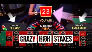 Crazy Roulette High Stakes with my Roulette System!