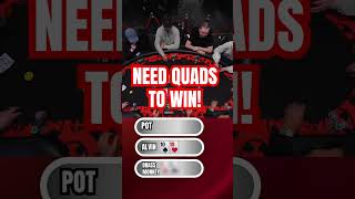 Poker Pro FLOPS QUADS after LOSING with Same HAND! 🤯💰 #shorts #poker