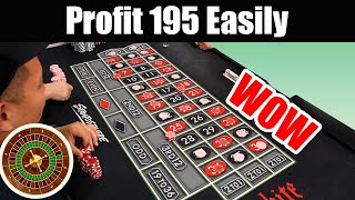 Profit 195 in 4 steps. (Roulette Strategy Review)