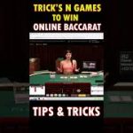 TIPS $ TRICKS TO WIN IN ONLINE BACCARAT #shorts #strategy