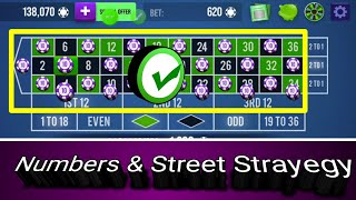 🌹Numbers & Street Strategy 🌹|| Roulette Strategy To Win