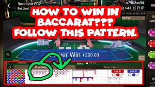 HOW TO WIN IN BACCARAT | BACCARAT PATTERN & STRATEGY