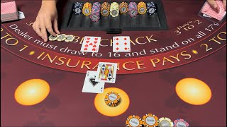 Blackjack | $250,000 Buy In | INCREDIBLE High Roller Session! Back To Back $75,000 Blackjack Hands!