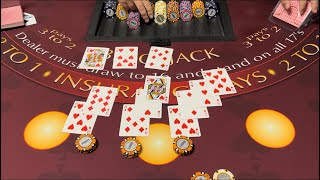 Blackjack | $175,000 Buy In | AMAZING High Roller Blackjack Session! Huge $120,000 Triple 8’s Split!