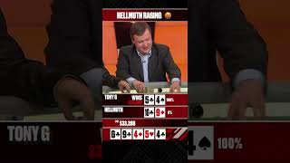 Phil Hellmuth EXPLODES After Losing This Hand #Shorts #HellMuthTilting