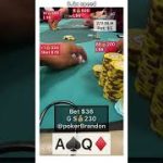 AQ o – Priced in – #pokerbrandon #poker #pokerstrategy  #pokerreels #pokertips #AA