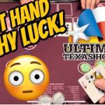 HIGH LIMIT ULTIMATE TEXAS HOLDEM CRAZY FIRST HAND!
