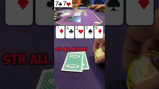 Lucky 777 #poker #texasholdem #pokervlog #pokerpro #pokerstars #shorts