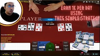 Baccarat Philippines | Baccarat Strategy | 1k Pesos Daily Profit | How To Win In Baccarat | 1st Vlog