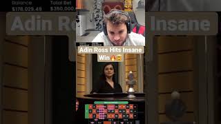 Adin Ross Hits Insane Win On Roulette! #adinross #roulette #bigwin #shorts