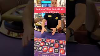 explaining table minimums for craps and roulette #casino #craps #Roulette