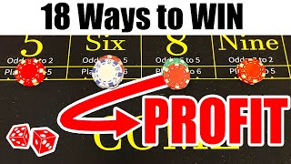 There are 18 ways you can win w/ this Craps Strategy