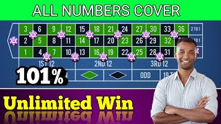 Roulette Unlimited Win strategy | All Numbers Cover Roulette