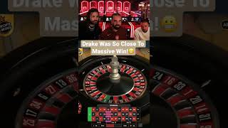 Drake Was So Close To Massive Win On Roulette! #drake #bigwin #unlucky #roulette