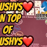 FLUSH ON TOP OF FLUSH ULTIMATE TEXAS HOLDEM!