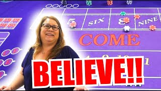 🔥BELIEVE!!🔥 30 Roll Craps Challenge – WIN BIG or BUST #215