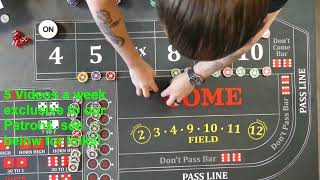 Craps Strategy: 4 amazing real rolls from live games.