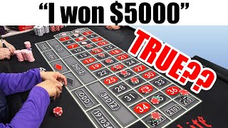 Our Friend Won $5000 with this Roulette Strategy