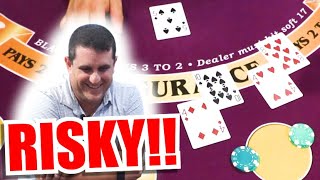 🔥BIG RISKS🔥 10 Minute Blackjack Challenge – WIN BIG or BUST #160