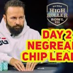 Daniel Negreanu Chip Leader! Super High Roller Bowl VII | Day 2