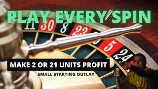 BIG PROFIT ROULETTE STRATEGY !! 21 unit profits..