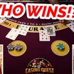 FIRST TO $5,000!! Blackjack Challenge David VS. GUEST