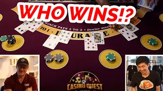 FIRST TO $5,000!! Blackjack Challenge David VS. GUEST