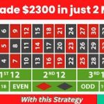 Can’t Believe on Winning $2000 in 2 Minutes | Roulette Winning Strategy EVERYTIME