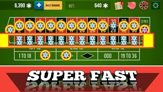 💯✌ Super Fast ✌💯 || Roulette Strategy To Win || Roulette Trick