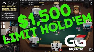 2020 WSOP Online $1,500 Limit Hold’em Championship