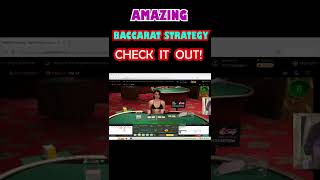 AMAZING BACCARAT STRATEGY TO WIN ALWAYS #shorts