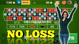 🌹💯 NO LOSS  🌹🌹 || Roulette Strategy To Win