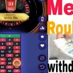 Live Mega roulette  winning tips  live withdrawal