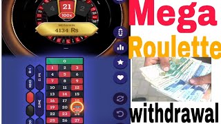 Live Mega roulette  winning tips  live withdrawal