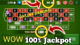 💯🥀 100% Jackpot  || Roulette Strategy To Win