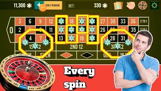 ✌🌹Every Spin Win 🌹 || Roulette Strategy To Win